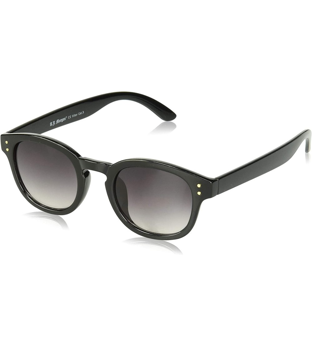Round Moe Round Sunglasses - Black - CT18NMDEWHI $25.20