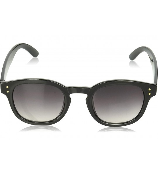 Round Moe Round Sunglasses - Black - CT18NMDEWHI $25.20