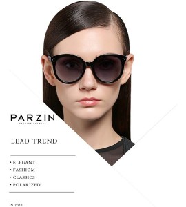 Oversized Round Polarized Sunglasses Vintage Oversize Frame Eyewear for Men and Women Driving Shades PZ9523 - Brown - CX194EK...