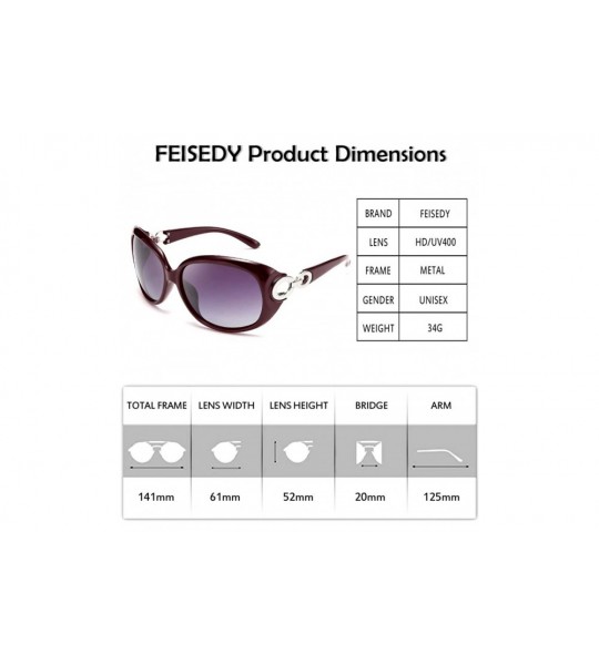 Oversized Retro Polarized Sunglasses Fashion design Elegant Eyewear for Women B2591 - 02 Fuchsia Frame Grey Lenses - C4196Z3E...