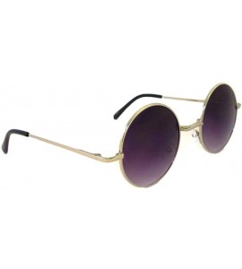 Oversized John Lennon Style Vintage Retro Large Round Metal Men Women Sunglasses - Silver - CN11LXQW3RP $18.73