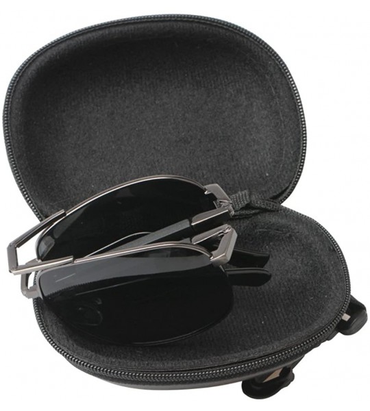 Wayfarer Limited Edition Metal Alloy Frame Folding Compact Pocket Aviator Sunglasses - Gun - CR12EJZX4IX $33.41