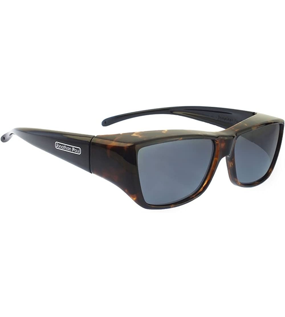 Wrap Jonathan Paul Neera Large Polarized Over Sunglasses - Leopard-black - C411L648QHF $92.38