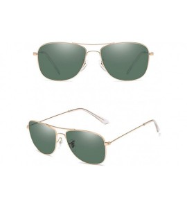 Sport Mens Womens Metal Frame Sunglasses Ocean Color Unisex Eyeglasses for Summer - Gold&dark Green - CK1808MDU90 $24.58