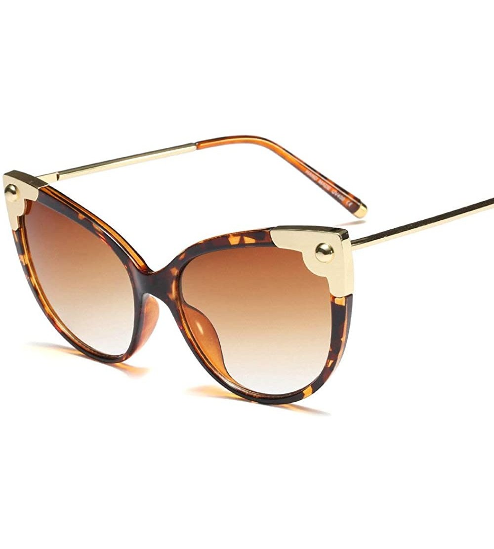 Butterfly New Fashion Butterfly Sunglasses Vintage Brand Designer metal Frame Women Sun Glasses UV400 - Leopard - CM18NW4526G...