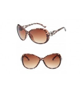 Oversized 2019 Classic Gradient Sunglasses Women Brand Designer Vintage Oversized Sun Glasses UV400 - Leopard - CA18WD5UOOC $...