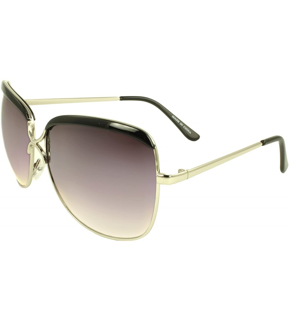 Shield Stylish Shield Sunglasses - Silver - C111FEPWFXX $18.20