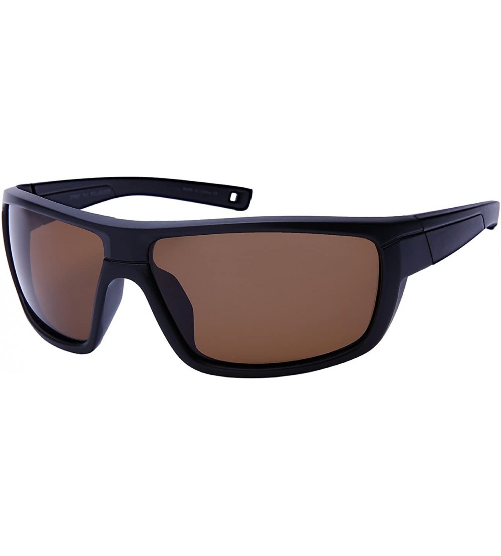 Wrap Bold Sports Wrap Sunglasses w/Flash Mirror Lens 570097-FM - Matte Black - CH12O7YCOKV $20.69