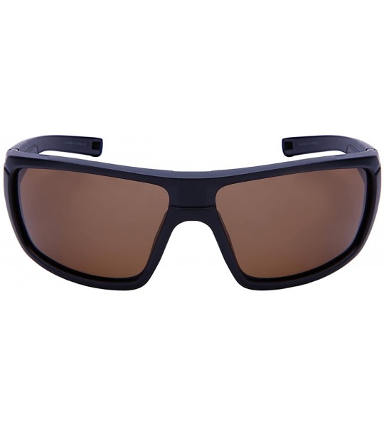 Wrap Bold Sports Wrap Sunglasses w/Flash Mirror Lens 570097-FM - Matte Black - CH12O7YCOKV $20.69