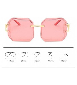 Rectangular Ladies Rectangular Polarized Sun- Stylish Large Frame UV Protection - C1 - CV197HKAGU4 $67.52