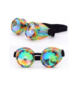 Goggle Colorful Rave Festival Party EDM Sunglasses Diffracted Lens - 6422d - CF18ROYR3HS $26.81