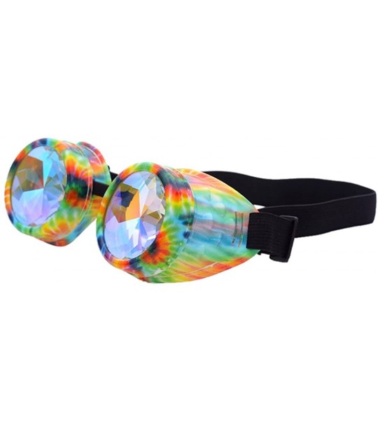 Goggle Colorful Rave Festival Party EDM Sunglasses Diffracted Lens - 6422d - CF18ROYR3HS $26.81