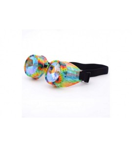 Goggle Colorful Rave Festival Party EDM Sunglasses Diffracted Lens - 6422d - CF18ROYR3HS $26.81