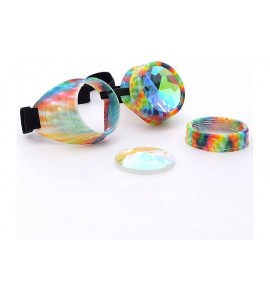 Goggle Colorful Rave Festival Party EDM Sunglasses Diffracted Lens - 6422d - CF18ROYR3HS $26.81