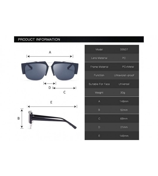 Rimless Fashion Universal Sunglasses Personality Creative High-End Sunglasses New Sunglasses - CC18X0D2420 $30.07