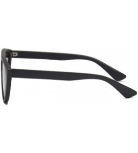 Goggle cat eyes female sunglasses personality fashion street trend sunglasses - Matte Black - CJ18EH3Z373 $18.93