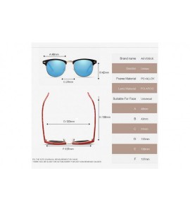 Semi-rimless Polarized Sunglasses For Women And Men Semi Rimless Frame Retro Brand Sun Glasses AE0369 - C11845EOW09 $18.97