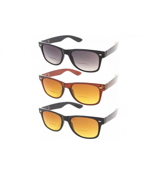 Aviator Cabo 3 Pack Trendy Bifocal Sunglasses UV400 Protection - 1 Black - 1 Brown - 1 Black-brown - CE185XEL0H5 $35.60