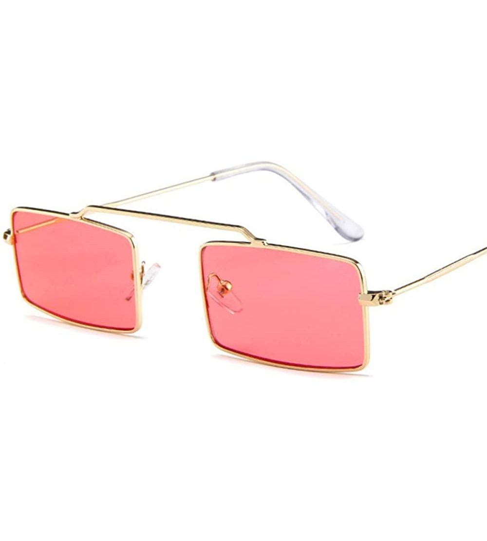 Aviator 2019 Transparent Ocean Lens Sunglasses Women Luxury Sun Glasses Silver Purple - Goldred - CJ18Y2NYQ4W $18.27