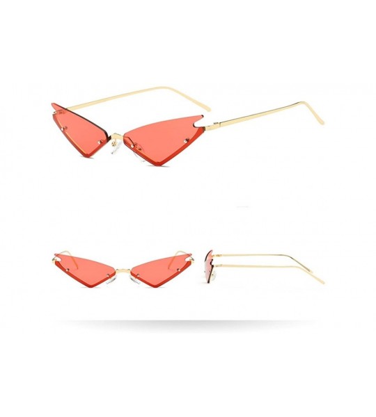 Rimless Women Men Fashion Vintage Irregular Sunglasses Eyewear Retro Glasses - G - CD18Q3THUTA $17.29