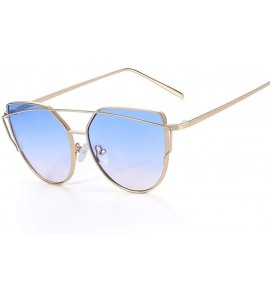 Cat Eye Sunglasses Designer Mirror Vintage Reflective - C3 - CX199GA7SD7 $30.39