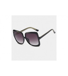 Cat Eye Oversized Cat Eyes Sunglasses for Women Sun Glasses Goggle UV400 - C1 Black Gray - C2198GH3HEY $26.67