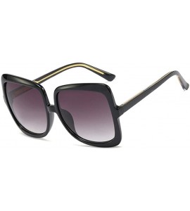 Cat Eye Oversized Cat Eyes Sunglasses for Women Sun Glasses Goggle UV400 - C1 Black Gray - C2198GH3HEY $26.67