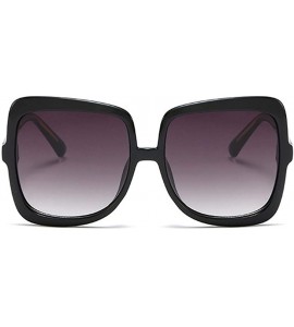 Cat Eye Oversized Cat Eyes Sunglasses for Women Sun Glasses Goggle UV400 - C1 Black Gray - C2198GH3HEY $26.67