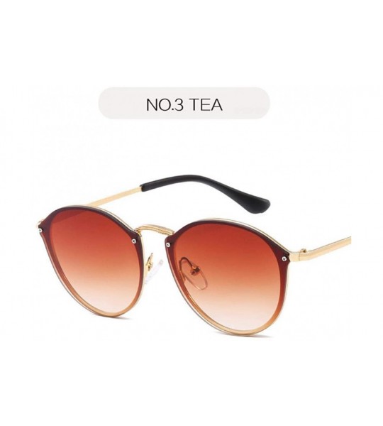 Cat Eye 2019 Cat Eye Sunglasses Women Luxury Rimless Sun Glasses Retro NO 1 Multi - No 3 - CA18XEC66KN $18.00