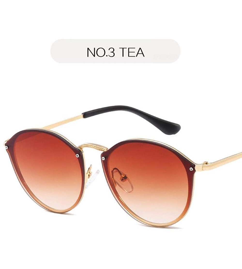 Cat Eye 2019 Cat Eye Sunglasses Women Luxury Rimless Sun Glasses Retro NO 1 Multi - No 3 - CA18XEC66KN $18.00