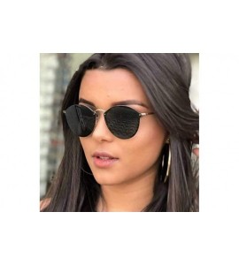 Cat Eye 2019 Cat Eye Sunglasses Women Luxury Rimless Sun Glasses Retro NO 1 Multi - No 3 - CA18XEC66KN $18.00