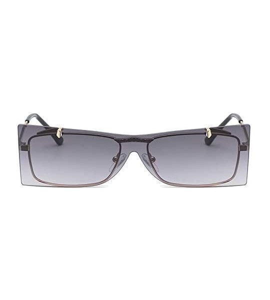 Oversized Square Oversized Sunglasses for Women Men Flat Top Fashion Shades - CD1943OGQ9H $18.24