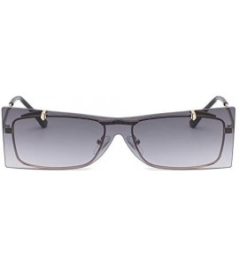 Oversized Square Oversized Sunglasses for Women Men Flat Top Fashion Shades - CD1943OGQ9H $18.24