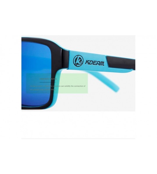 Sport Men's Polarized Sunglasses JAM Style Double Beam Outdoor Sports Sunglasses - Bluish Green - CJ18YA6G887 $47.06