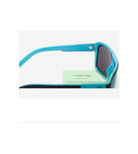 Sport Men's Polarized Sunglasses JAM Style Double Beam Outdoor Sports Sunglasses - Bluish Green - CJ18YA6G887 $47.06