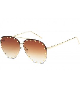 Aviator Classic Aviator Mirrored Flat Lens Colorful HD Locomotive Sunglasses For Women New2019 - CP18UI0KZAD $91.64