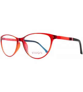 Butterfly Eyeglasses 1001 Classic Butterfly - for Womens 100% UV PROTECTION - Red-black - CV192THQAXI $51.87