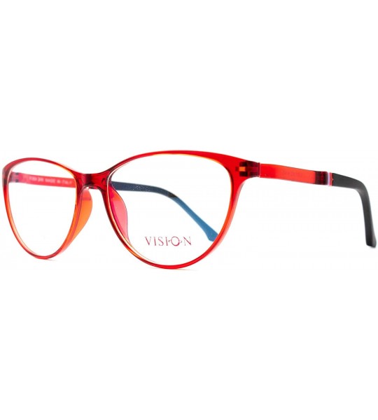 Butterfly Eyeglasses 1001 Classic Butterfly - for Womens 100% UV PROTECTION - Red-black - CV192THQAXI $51.87