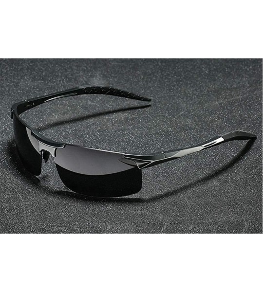 Sport Mens Polarized Sports Sunglasses Anti Glare for Safe Driving Glasses for Men/Women - Grey - C318ZDENM7U $33.42