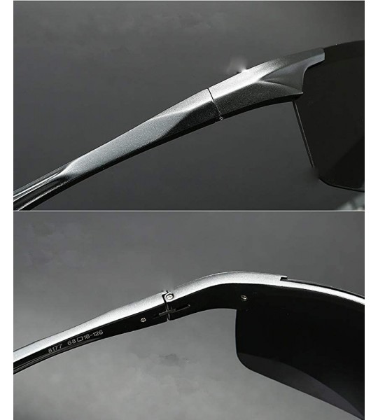 Sport Mens Polarized Sports Sunglasses Anti Glare for Safe Driving Glasses for Men/Women - Grey - C318ZDENM7U $33.42