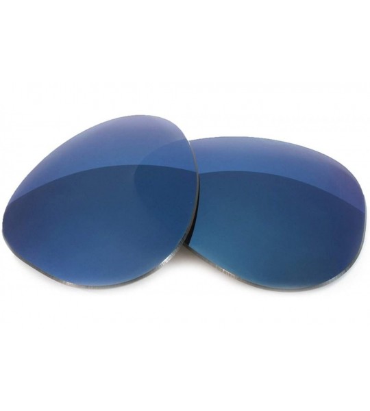 Aviator Non-Polarized Replacement Lenses for Ray-Ban RB3026 Aviator Large Metal II (62mm) - Midnight Blue Mirror Tint - CP11Z...