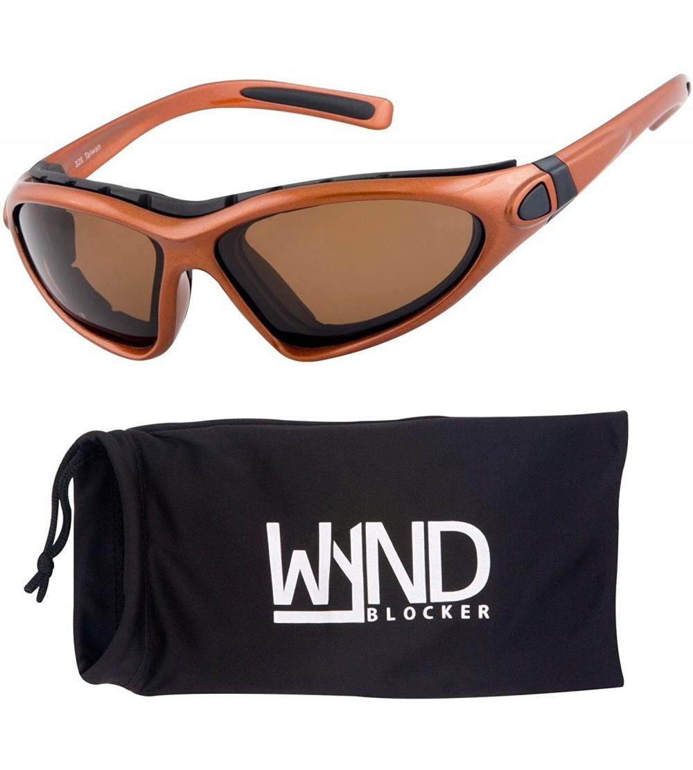 Sport Vert Motorcycle & Boating Sports Wrap Around Polarized Sunglasses - Orange - CI12H7C9A4L $43.28