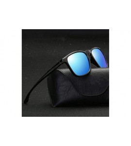 Oversized Mens Polarized Sunglasses Women Fashion Sun Glasses Blue As Picture - Tea - CT18YZTLS2W $17.53