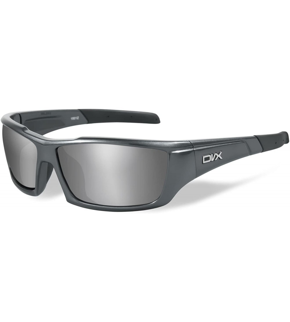 Wrap Axon - ANSI Z87.1 - Silver Flash Lenses/Gunmetal Grey Frame (OSHA Compliant Safety Glasses) - CT12N8SZW2O $79.71