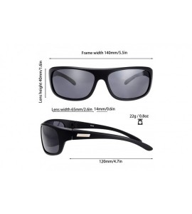 Sport Polarized Sunglasses Baseball Running Softball - 3-matte Black- Grey - CI18XET0WOX $24.05