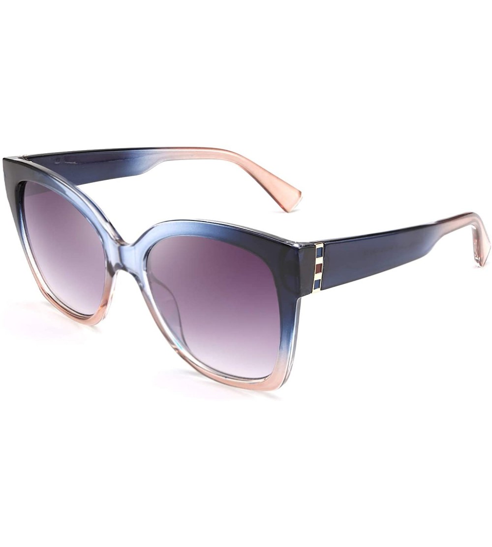 Square Retro Oversized Square Sunglasses Stylish Colorful Frame Chic Eyewear for Woman and Men B2597 - CF197HOSTXY $26.28