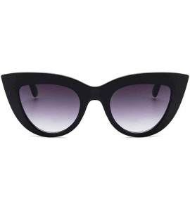 Aviator Retro Plastic Frame Cat Eye Sunglasses Women Ladies Fashion Brand Designer C9 - C5 - C018YKSY34U $17.49