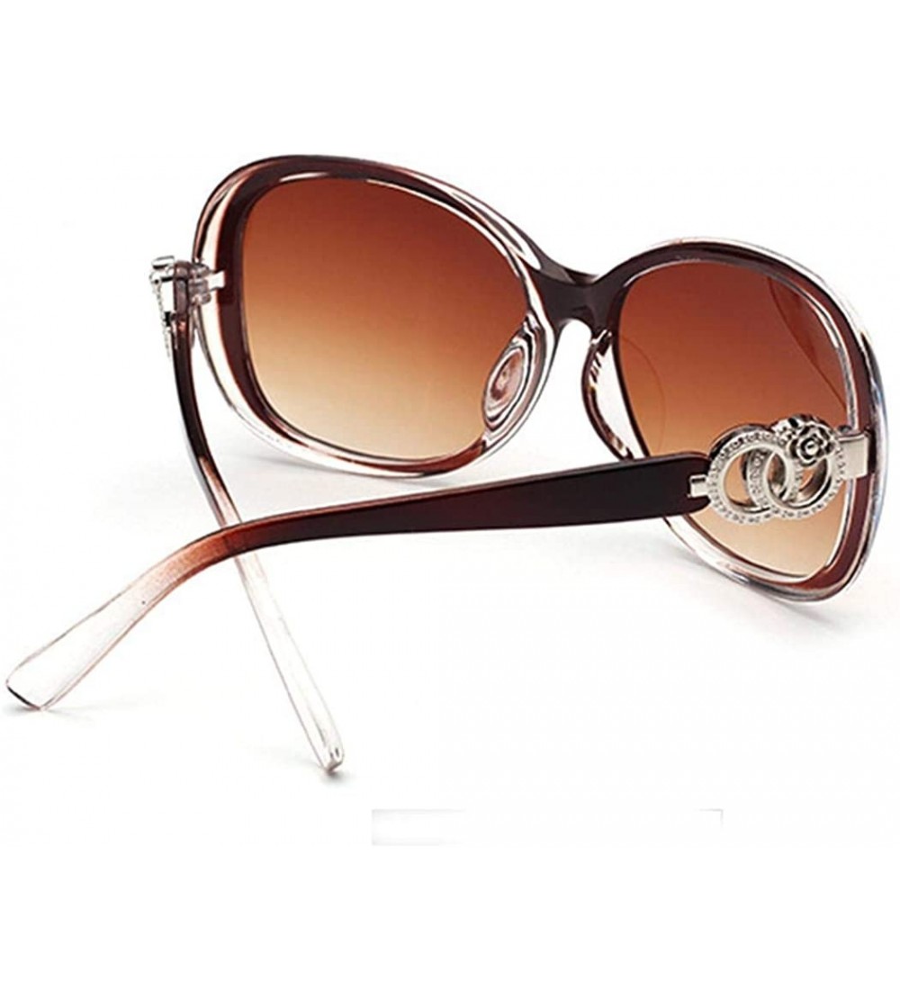 Goggle Fashion UV Protection Glasses Travel Goggles Outdoor Sunglasses Sunglasses - Brown - CT198D2X5UQ $25.45