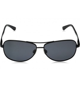 Aviator Fly Boy MP5619-1 Polarized Aviator Sunglasses - Shiny Black/Smoke - CE12D15C9MJ $74.49