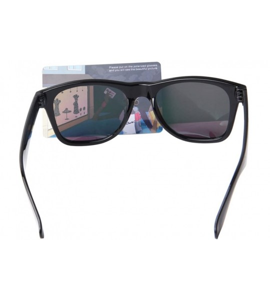 Wayfarer designer polarized classic women men sunglasses 2140 - Black Frame Green Lenses - CU11W0JD0TJ $41.08